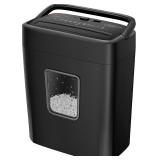 Bonsaii 6 Sheet High Security Micro Cut Paper Shredder, Credit Cards/Mail/Staples/Clips Shredder for Home Use with 4.2 Gallon Bin (C261-D) - Retail: $46