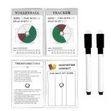 FIMXSD 2Pcs Volleyball Rotation Wheel,Portable Volleyball Rotation Trackers with Marker,Volleyball Lineup Cards for Coaches Referees Officials - Retail: $12