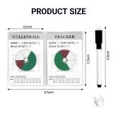 FIMXSD 2Pcs Volleyball Rotation Wheel,Portable Volleyball Rotation Trackers with Marker,Volleyball Lineup Cards for Coaches Referees Officials - Retail: $12