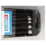 DKIBBITH 7 Pack Dry Diamond Drill Bits & Tile Drill Bits Set for Ceramic, Porcelain, Marble, Granite, Stone, Glass - Round Shank 3/16\", 1/4\"(x2), 5/16\", 3/8\", 1/2\"+1 Pack Masonry Drill Bit 1/4\" 