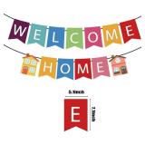 Welcome Home Banner, Colorful Paper Welcome Home Decorations - Retail: $10