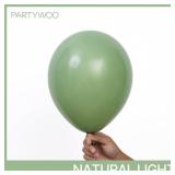 PartyWoo Sage Green Balloons 140pcs Different Sizes Pack of 18 12 10 5 Inch Olive Eucalyptus Dusty Green Boho Neutral Balloon Arch Kit for Jungle Forest Dinosaur Birthday Party Decorations Green-F81 -