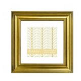 VIOLABBEY 5x5 Picture Frame Gold, Vintage Photo Frames Square, Fits Pictures 3.5x3.5 with Mat or 5 x 5 without Mat, Display for Tabletop and Wall - Retail: $6