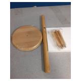 Wisuce Bamboo Mug Tree with Thicker Base - Countertop Coffee Cup Stand with 6 Hooks - Retail: $10