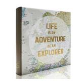Damage to Spine Holoary Photo Album 4x6 160 Photos Two Pictures Per Page, Memo Writing Area for Each Pocket, 160 Pockets 4âx6â, Printed Book Cover Travel Design World Map Adventure Vacation 