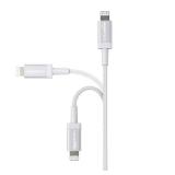 Amazon Basics USB-A to Lightning Charger Cable, Nylon Braided Cord, MFi Certified Charger for Apple iPhone 14 13 12 11 X Xs Pro, Pro Max, Plus, iPad, 6 Foot, Silver - Retail: $9