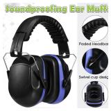 Yunsailing 4 Pack Nrr 28db Safety Ear Muffs for Noise Reduction Foldable Ear Protection Earmuffs for Shooting(Red and Blue) - Retail: $37