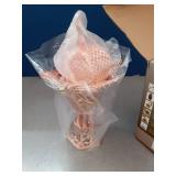 AM Bakhoor Charcoal Incense Burner - Oud Frankincense Resin Burner 10.5 Inches Tall - for Bakhoor Oud Incense Sticks Cones - Luxury Filigree (Rose Gold) - Retail: $33