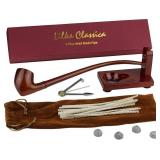 Smoking Pipe with All Accessories Kit - Includes Handmade Churchwarden Rosewood Smoking Pipe Model #0420, Pipe Tool, Pipe Cleaners, moisturizer Balls, Wooden Pipe Stands - Retail: $40
