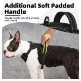 PUPTECK No Pull Dog Harness Small Sized, Adjustable Reflective Dog Harness with Handle Easy Control, Comfortable Soft Padded Pet Vest Harness for Small Dogs, Black S - Retail: $18