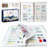 spicssa Embroidery Stitch Book Kit, All in One Sewing Embroidery Kits, Starter Practice Patterns, Complete Tool kit and VideoTutorials, Gifts for Girlfriends, Mothers, and Craft Lovers