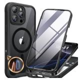 BROWN, NOT BLACK SEE PHOTOS Miracase Magnetic for iPhone 16 Pro Max Case 6.9