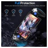 FYOUNG Protective Case for Playstation Portal, Silicone Soft Grip Cover Case Protector with Full Protection and Non-Slip Thumb Grips Accessories Kit for Playstation Remote Player (Black) - Retail: $19