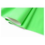 Wento Soft Faux Leather Rolls 15â x 54â Solid Neon Green PU Leather Sheets Roll Very Suitable for Making Crafts, Leather Earrings, Bows,Sewing - Retail: $14