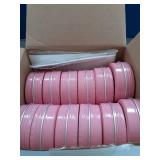 Patelai 2 oz Metal Round Tins Aluminum Tin Cans Salve Tins Containers with Screw Lid 10 Sheets Stickers for Salve Spice Candies Balms Candles, 36 Pack (Pink) - Retail: $24