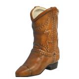 Accents & Occasions Ceramic Cowboy Boot Planter or Flower Arrangement Vase, 6-1/2-Inch