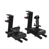 Hikig 2 Set Desk Mount for Flight Sim Game Joystick, Throttle and HOTAS Systems - Compatible With Logitech X56, X52, X52 Pro, Thrustmaster T-Flight HOTAS, T.16000M, TCA - Retail: $59