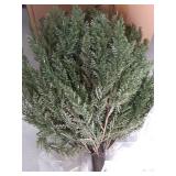 FAJUNZH Artificial Topiary Bushes for Outdoors with Spike, Boxwood Ball Fake Shrubs UV Resistant Faux Plants for Indoor Outdoor Fall Thanksgiving Halloween Decor (Cedar Topiary Ball Trees) - Retail: $