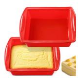 KCKHFA Silicone Square Brownie Pan 2 Pack, 8x8 Baking Pan for Brownies, Cakes, Bread, Pie & Lasagna â BPA Free, Heat Resistant, Flexible Silicone baking mold, Oven, Microwave, Dishwasher Safe - R