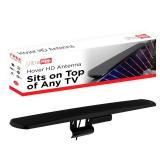 UltraPro Hover Digital TV Antenna Indoor for Smart TV, Long Range HD Local Channels, Easy Mount on Top Design, Supports 4K 1080P HDTV VHF UHF, 360Â° Reception, 83713 - Retail: $17