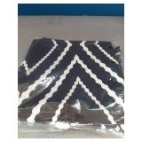 Nestinco Set of 2 Black Square Pillow Covers 16 x 16 inches Boho Aztec Polyester Blend Decorative Throw Pillow Covers for Sofa Couch Bed Decor - Retail: $11