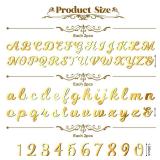 Jspupifip 128 Pcs Acrylic Alphanumeric Cake Topper Diy Cake Decoration with Mirror Number 0-9 and Alphabet A-Z Personalized Cake Picks Decor Anniversary Baby Shower Party Supplies(Gold) - Retail: $15