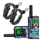 Walkie Talkies for Kids 22 Channel 2 Way Radio 3 Miles Long Range Handheld Walkie Talkies Durable Toy Best Birthday Gifts for 6 Year Old Boys and Girls fit Adventure Game Camping (Blue Camo 1) - Retai
