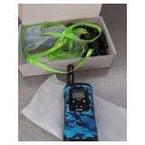 Walkie Talkies for Kids 22 Channel 2 Way Radio 3 Miles Long Range Handheld Walkie Talkies Durable Toy Best Birthday Gifts for 6 Year Old Boys and Girls fit Adventure Game Camping (Blue Camo 1) - Retai