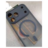 Symcele Designed for iPhone 17 Pro Max Case, Compatible with MagSafe, [Camera Protection] [15FT Military Drop Protection] Shockproof Translucent Matte Anti-Slip Phone Case, 6.9\", Deep Blue - Retail: 