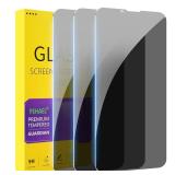 PEHAEL 3 Pack for iPhone 16e/14/13/13 Pro Privacy Screen Protector Full Coverage Anti-Spy Tempered Glass Film 9H Hardness Easy Installation Bubble Free Screen Protector Replacement and Repair Kit - Re