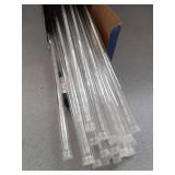 ZROPAW Christmas Lights Outdoor,24 Tubes 864 LED Meteor Shower Lights 12Inch, Waterproof Icicle Light Outdoor Christmas Decorations for Xmas Tree Yard Party, UL Plug, White - Retail: $16