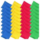 Foilswirl 36 Pcs Nylon Bean Bags for Tossing Small Colorful Cornhole Bean Bags Bulk for Kids Hand Tossing Family Game for Cornhole Party Supplies (5\" X 5\",Bright Colors) - Retail: $39