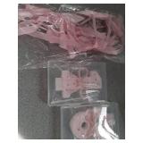 Number 18 Pink Bowknot Birthday Candle for Cake with 6 Pack Ribbons - 2.75\" Large Cake Topper Decoration for 18th Birthday Party,Wedding Anniversary & Girls Party Supplies (Elegant Bow Accents) - Ret