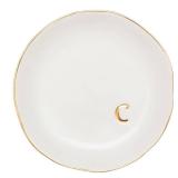 COLLECTIVE HOME - Ceramic Jewelry Tray, Decorative Trinket Dish for Rings Earrings Necklaces Bracelet Watch Keys, Birthday Mother