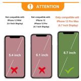 Bocasal RFID Blocking Wallet Case for iPhone 12 Pro Max - Mint Green PU Leather Flip Folio Case with Adjustable Crossbody Wrist Strap, Kickstand, 5G Compatibility - Retail: $30