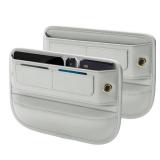 Owntow Premium Leather Car Seat Gap Filler Organizer, Universal Fit Interior Accessory with Card Slots, Car Center Console Organizer for Suv, Truck (Beige, 2 Pack) - Retail: $40