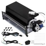 Hiorucet FIB100 Blower for Procom and Duluth Forge Gas Fireplaces, FDF300R, FDI32R, FBD32RT, FBD28T, PC36VFC, PC32VFC Ventless Fireplace. Fan Kit FIB 100 Dual Fuel Fireplace Blower Large Black Silver.