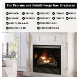 Hiorucet FIB100 Blower for Procom and Duluth Forge Gas Fireplaces, FDF300R, FDI32R, FBD32RT, FBD28T, PC36VFC, PC32VFC Ventless Fireplace. Fan Kit FIB 100 Dual Fuel Fireplace Blower Large Black Silver.