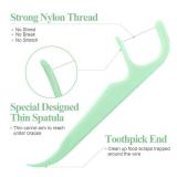 300 Count Orthodontic Flossers for Braces with Floss Dispenser, Brace Flossers for Kids Teeth & Adults, Dental Floss for Braces, Dental Floss Picks, 50 Count Bag (Pack of 6) - Retail: $10