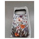 LUHOURI for iPhone 17 Pro Max Case,Wireless Charging Compatible,Dual-Layer - Soft Silicone Inner + Hard Outer Shell,Cute Wildflower Design,Protective Phone Cover for Women - Marble Pressed Flowers - R