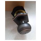 Goldenwarm Oil Rubbed Bronze Door Knobs Interior, Privacy Door Knob for Bedroom & Bathroom, Oil Rubbed Bronze Interior Door Knobs with Arched Plate 4 Pack - Retail: $46