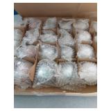 24 Pcs Rustic Textured Glass Christmas Ball Ornaments 2.36 Inch Vintage Rustic Metallic Green Brown Cream Xmas Baubles Farmhouse Xmas Tree Decorations Modern Christmas Home Decor for Tree Holiday