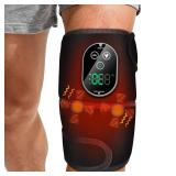 Cordless Knee Massager for Pain Relief, Knee Heating Pad for Knee Arthritis, Heating Pad for Knee Pain, 6 Heatings, 3 Vibrations, 3 Timers, Adjustable Strap for Shoulder, Elbow, Knee - Retail: $30