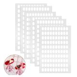 600 Pcs False Tip Double Sided Adhesive Tapes for Nail Art Holder Pre-cut Display Strips - Retail: $6