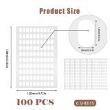 600 Pcs False Tip Double Sided Adhesive Tapes for Nail Art Holder Pre-cut Display Strips - Retail: $6