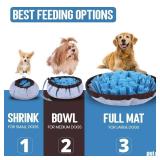 PET ARENA Snuffle Mat for Dogs - Adjustable Interactive Puzzle Toy for Large & Small Breed Slow Feeder for Mental Stimulation & Stress Relief Encourages Natural Foraging Ideal for Indoor & Outdoor Use