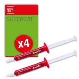 SWISSINNO Replacement Bait Syringe for Mouse and Rat Traps SuperCat â Highly Attractive Rodent Lure Paste â Long-Lasting Formula â Up to 20 Applications Each â Ready to Use - 4 Set