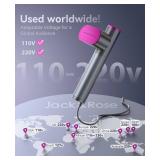 Jack ï¼ Rose Travel Steamer for Clothes,100-220V Portable Iron,15s Heat Up,Steamer ï¼ Iron 2 In 1, Travel Size,Large Ceramic Heat Panel,for Global and Europe - Retail: $60