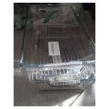 mDesign Kitchen Cabinet and Pantry Storage Organizer Bins - Pack of 4, Shallow, Clear - Retail: $35