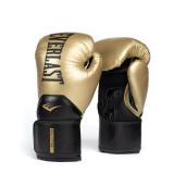Everlast Elite 2 Boxing Gloves | Pro Training & Heavy Bag Gloves | Men & Women | Ventilated Palm | Multi-Layer Protection | Gold/Black, 14 oz - Retail: $55